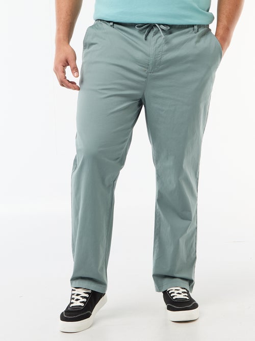 Pantaloni chino in twill con coulisse - Kiabi