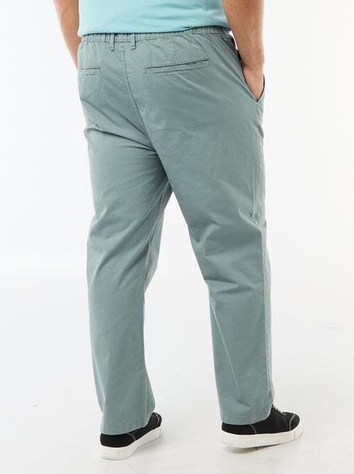 Pantaloni chino in twill con coulisse - Kiabi