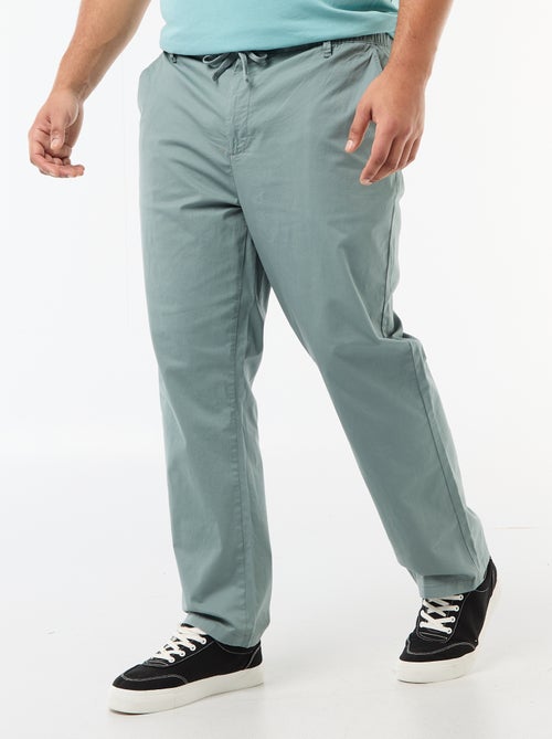 Pantaloni chino in twill con coulisse - Kiabi