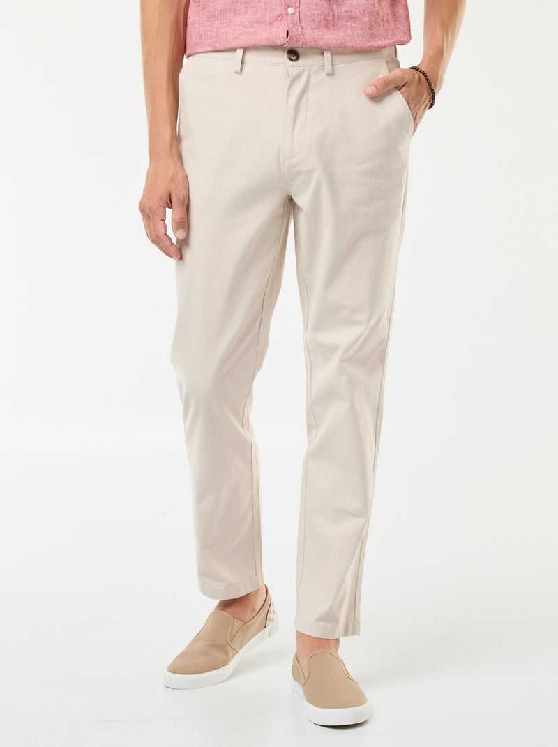 Pantaloni Da Uomo In Tinta Unita, Taglio Dritto, Semplici E Versatili - Per Uso Quotidiano Casual, Comodi E Facili Da Abbinare
