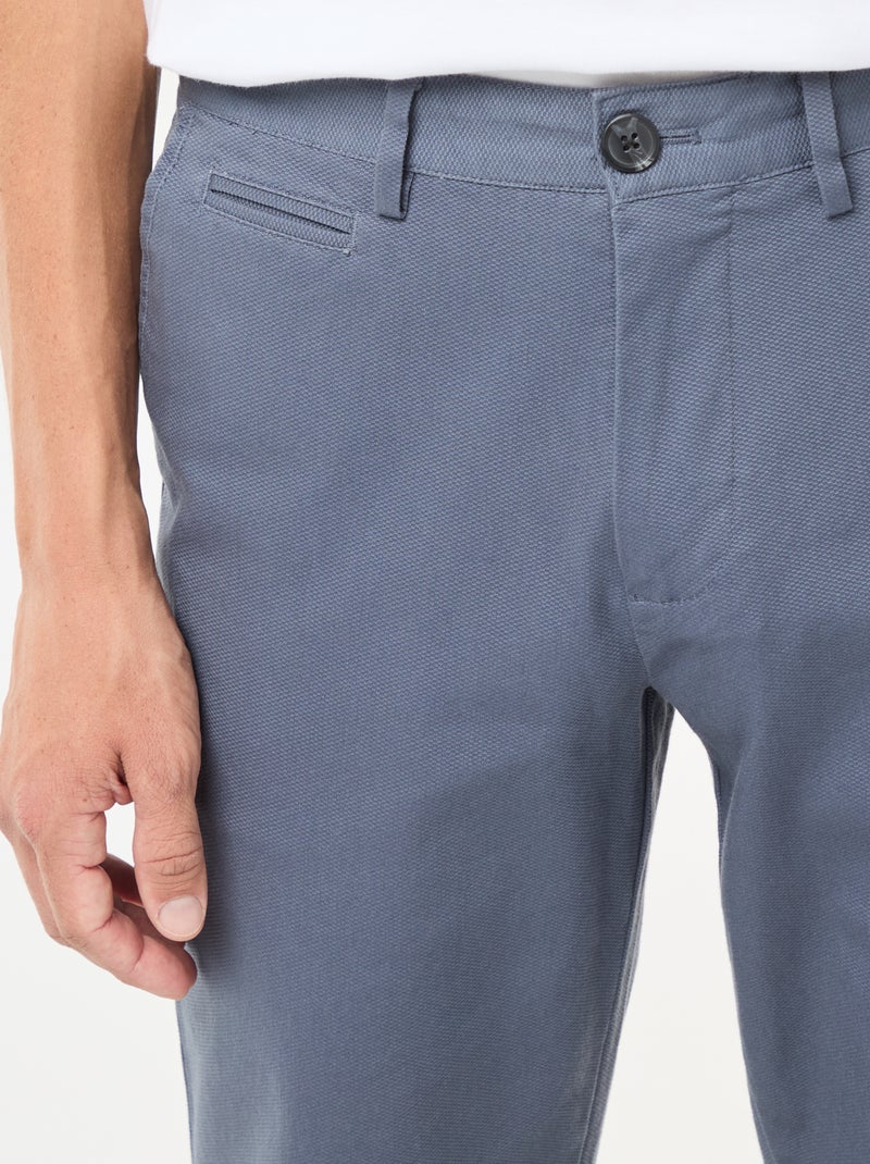 Pantaloni chino in twill Grigio - Kiabi