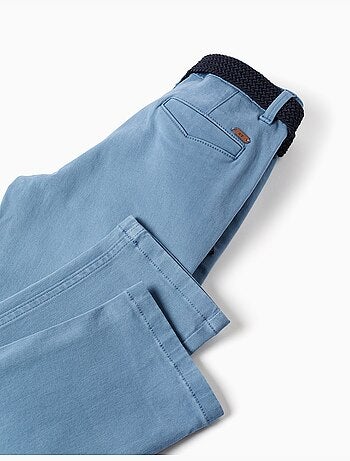 Pantaloni chino in twill slim fit con cintura
