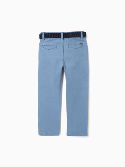 Pantaloni chino in twill slim fit con cintura - Kiabi