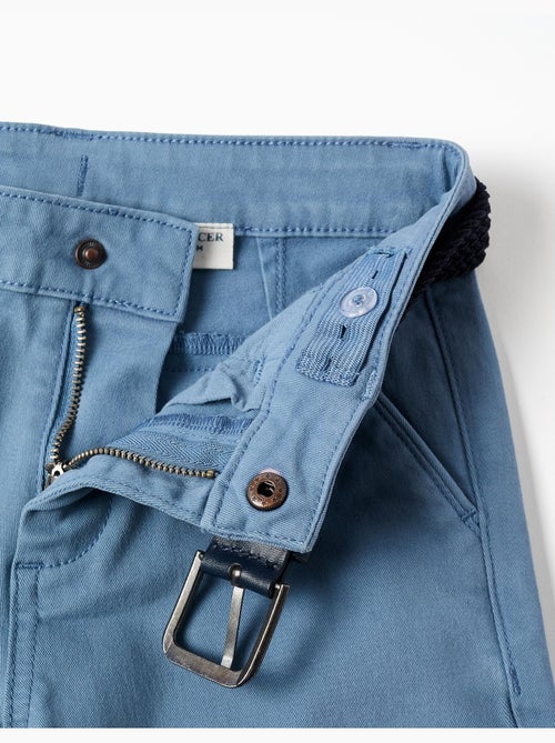 Pantaloni chino in twill slim fit con cintura - Kiabi