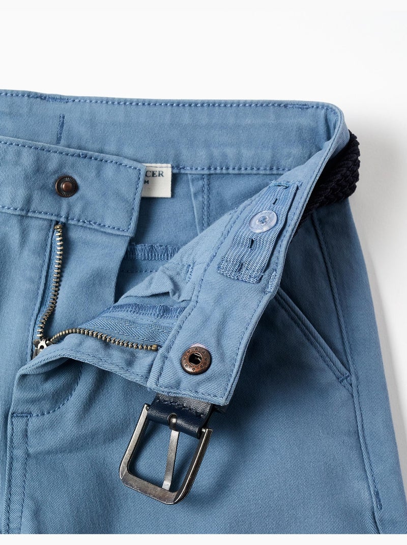 Pantaloni chino in twill slim fit con cintura Blu Blu - Kiabi