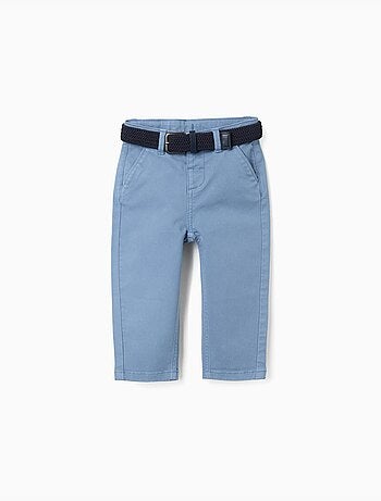 Pantaloni chino in twill slim fit con cintura