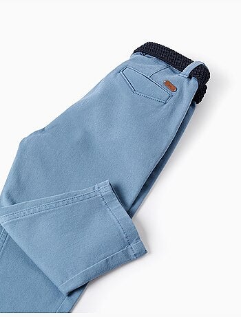 Pantaloni chino in twill slim fit con cintura