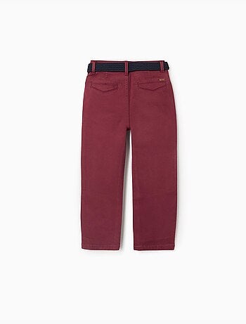 Pantaloni chino in twill slim fit con cintura