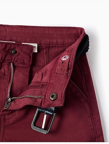 Pantaloni chino in twill slim fit con cintura