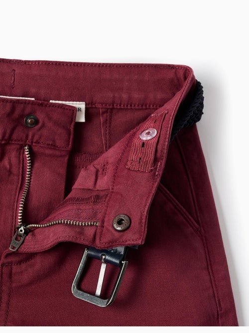 Pantaloni chino in twill slim fit con cintura - Kiabi