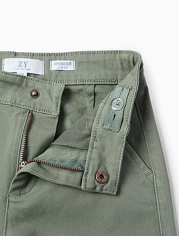Pantaloni chino in twill 'slim fit'