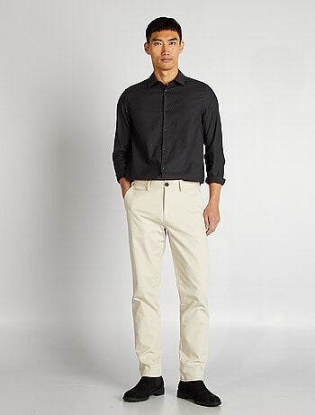Pantaloni chino in twill taglio slim
