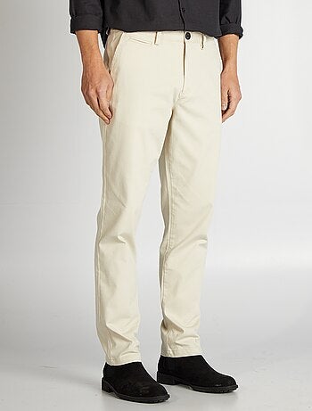 Pantaloni chino in twill taglio slim