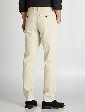 Pantaloni chino in twill taglio slim