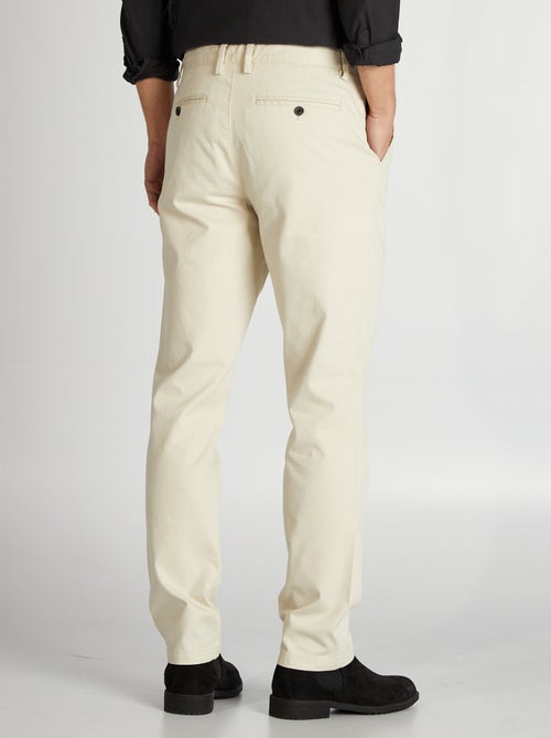 Pantaloni chino in twill taglio slim - Kiabi