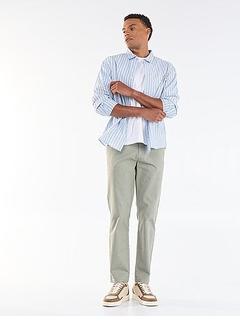 Pantaloni chino in twill