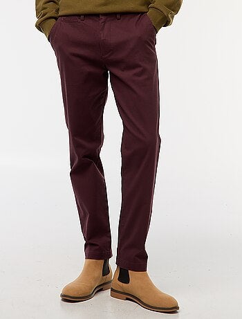 Pantaloni chino in twill