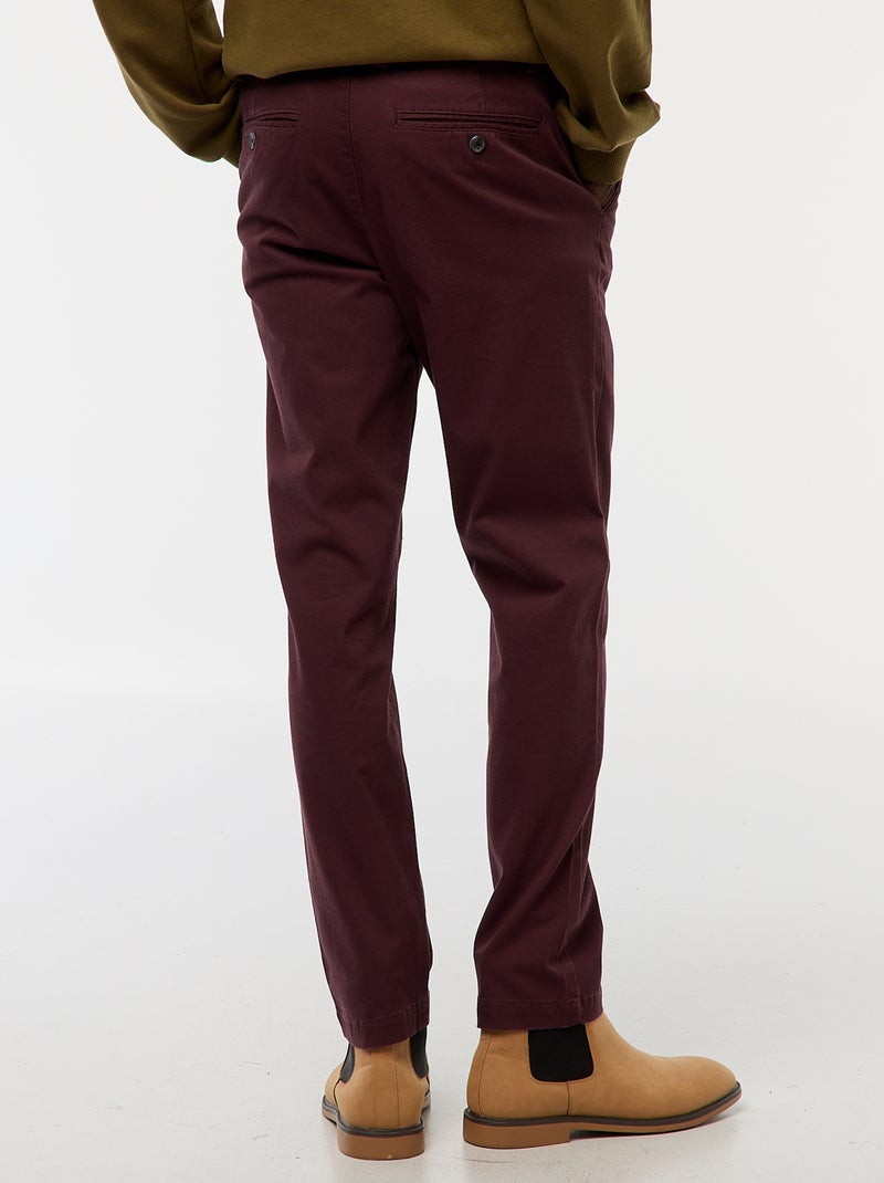 Pantaloni chino in twill Viola - Kiabi
