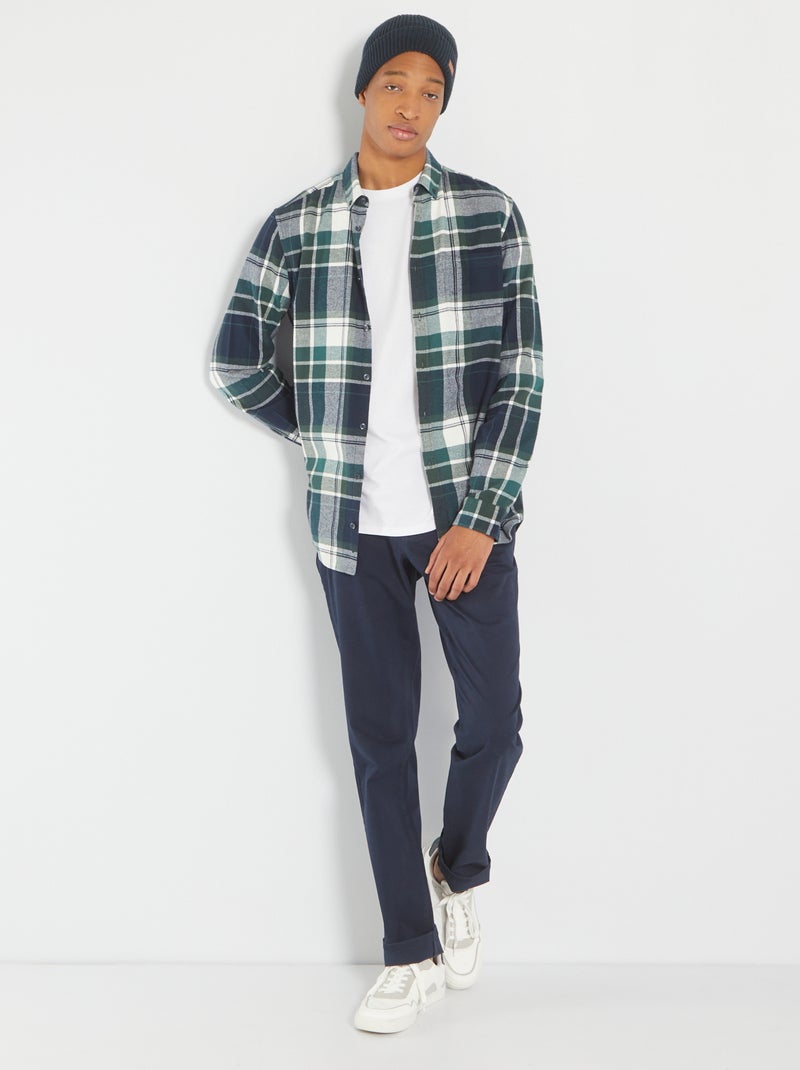 Pantaloni chino L38 +195cm blu - Kiabi