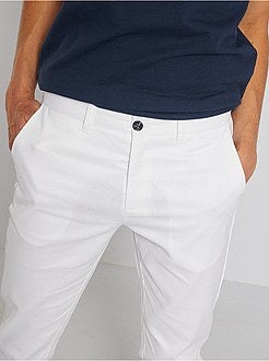 Pantaloni chino lino e cotone - Kiabi