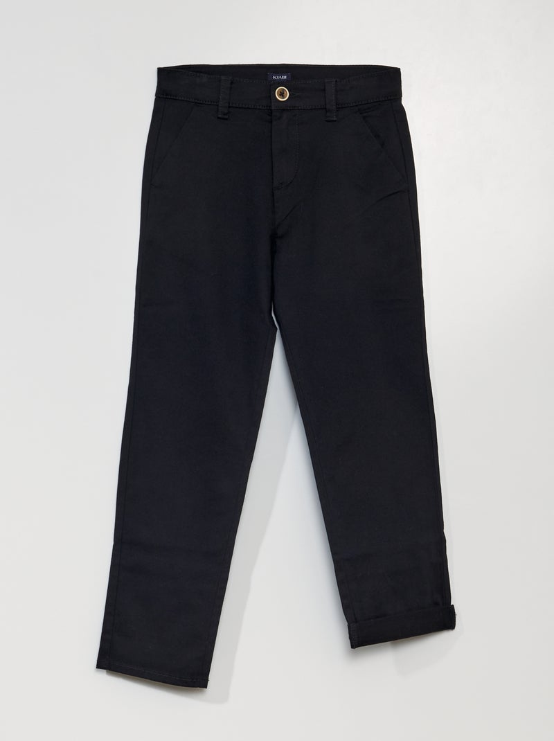 Pantaloni chino NERO - Kiabi