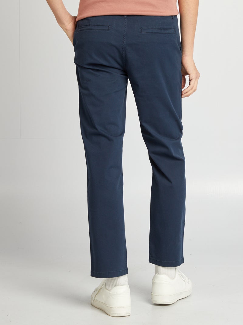Pantaloni chino regular blu - Kiabi