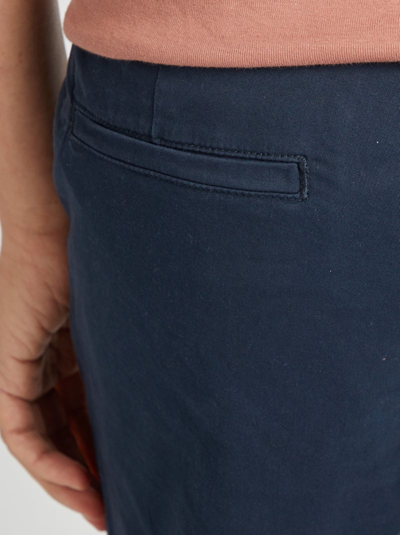 Pantaloni chino regular blu - Kiabi