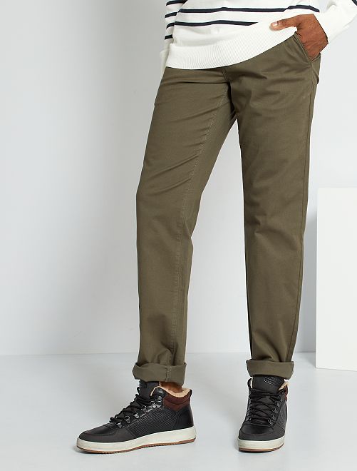 Pantaloni chino regular L30 - KAKI - Kiabi - 15.00€