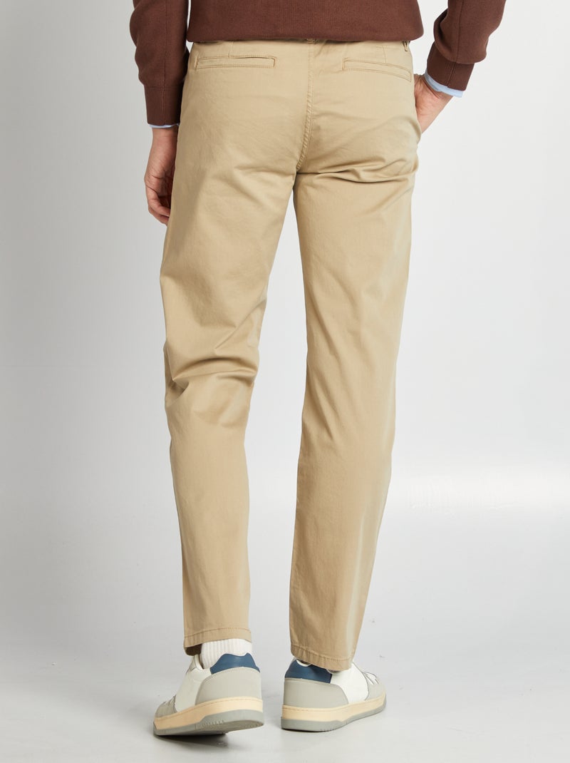 Pantaloni chino regular L32 BEIGE - Kiabi