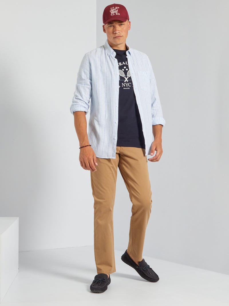 Pantaloni chino regular L32 BEIGE - Kiabi