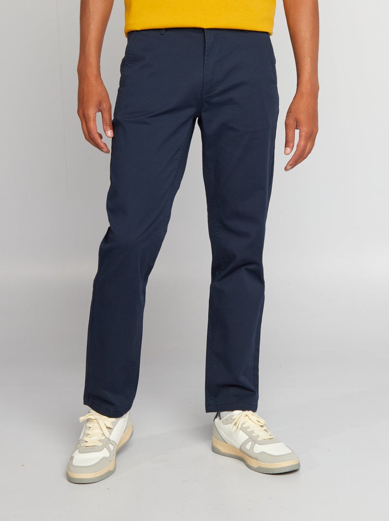 Pantaloni chino regular L32 blu - Kiabi