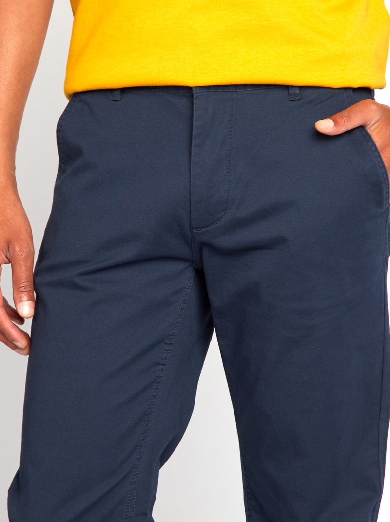 Pantaloni chino regular L32 blu - Kiabi