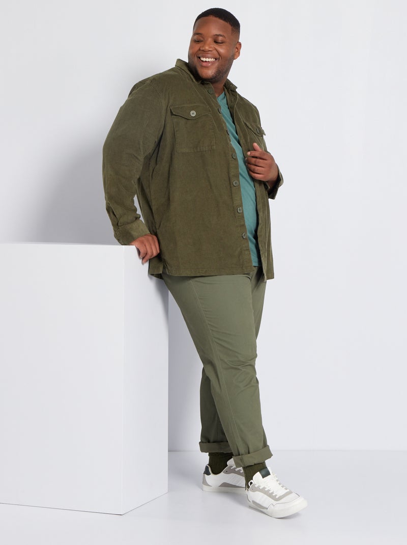 Pantaloni chino regular L32 verde scuro - Kiabi