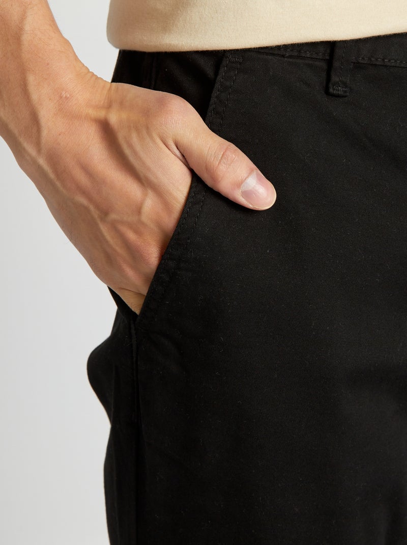 Pantaloni chino regular NERO - Kiabi