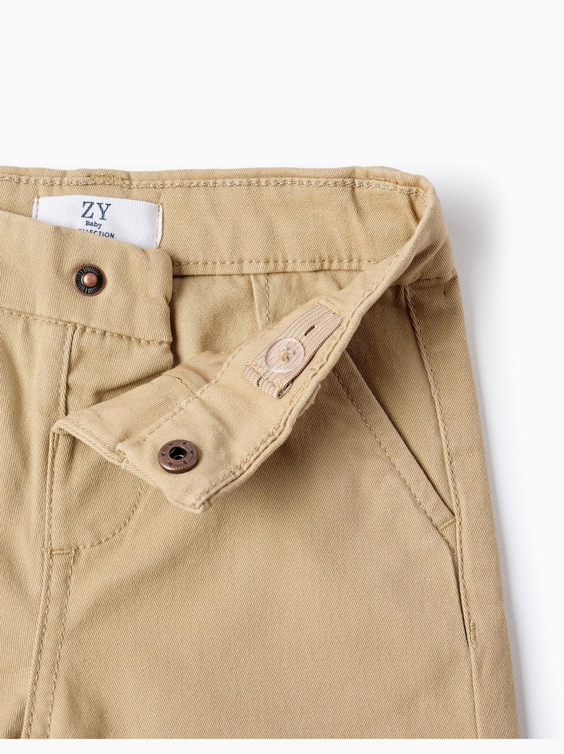 Pantaloni chino saffiano Beige chiaro - Kiabi