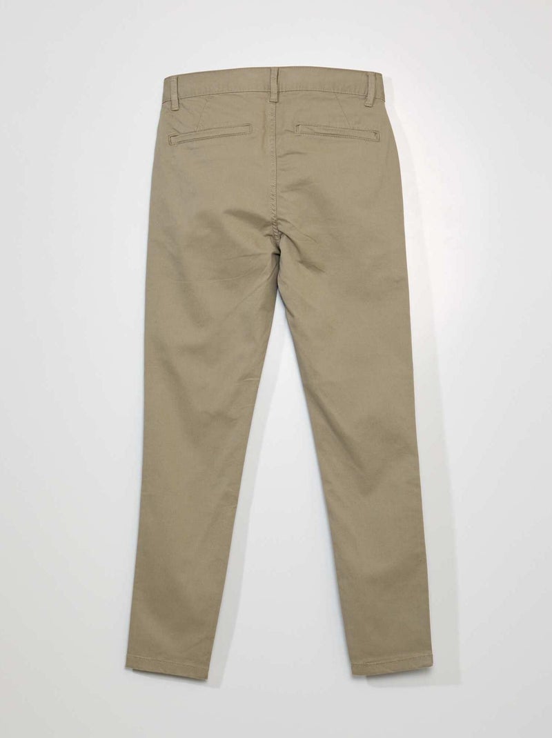 Pantaloni chino skinny L30 BEIGE - Kiabi