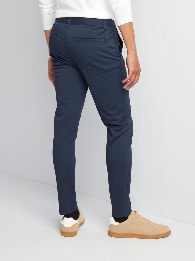 Pantaloni chino skinny L30 blu - Kiabi