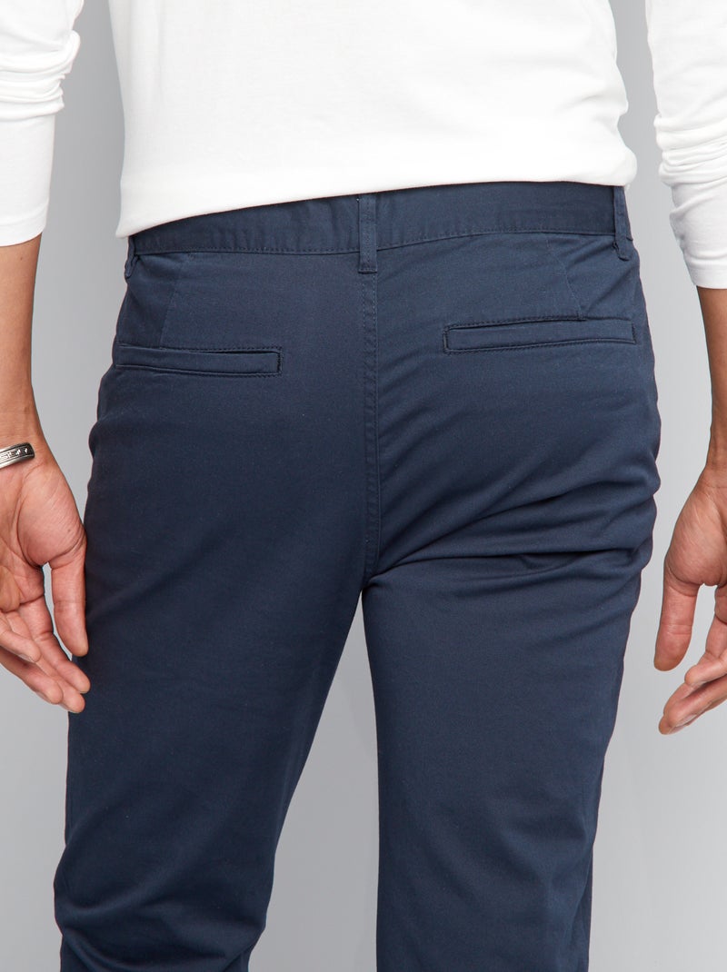Pantaloni chino skinny L30 blu - Kiabi