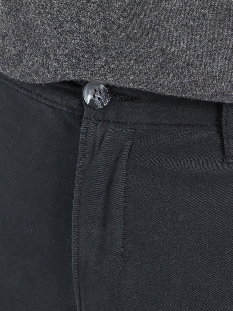 Pantaloni chino skinny L30 Nero - Kiabi