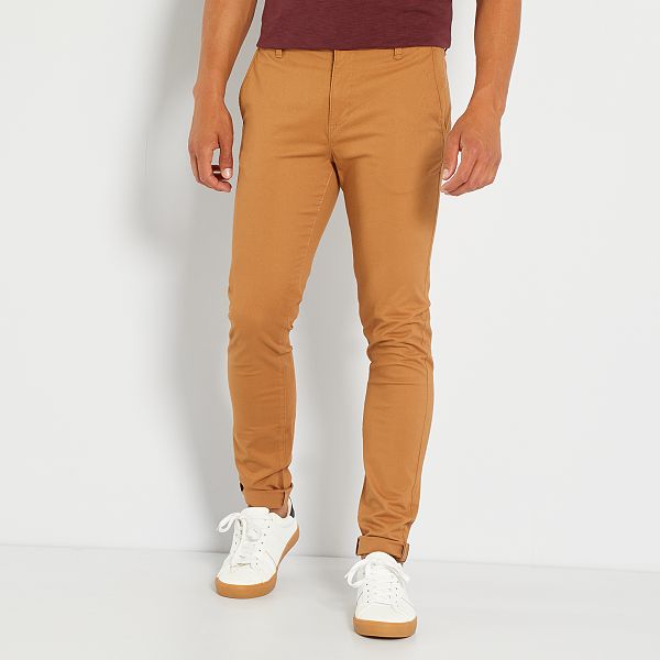 Pantaloni chino skinny L34 uomo - BEIGE - Kiabi - 15,00€