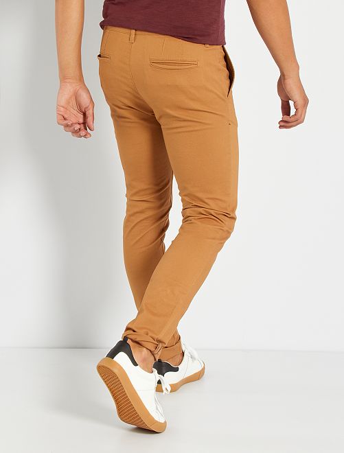 Pantaloni chino skinny L34 - BEIGE - Kiabi - 15.00€