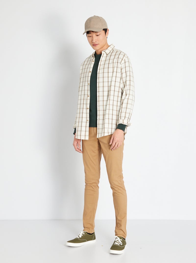 Pantaloni chino skinny L34 BEIGE - Kiabi