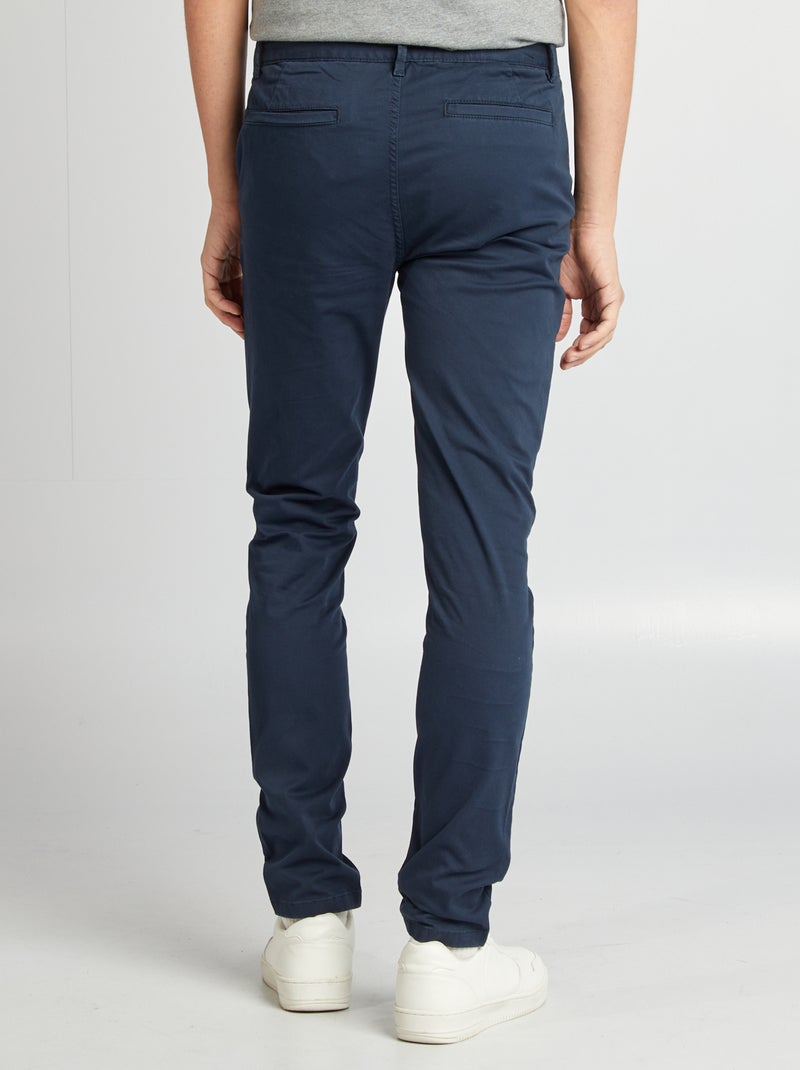 Pantaloni chino skinny L34 blu - Kiabi