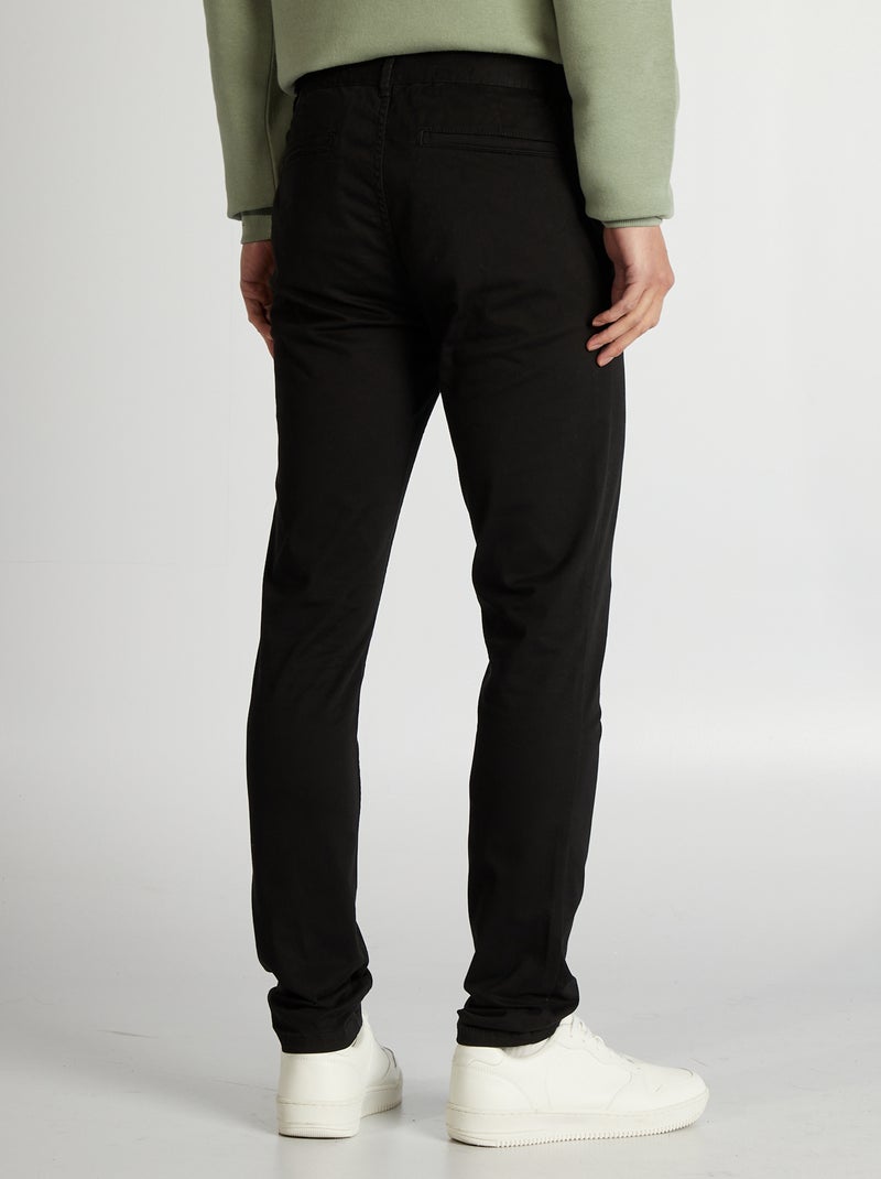 Pantaloni chino skinny L34 NERO - Kiabi