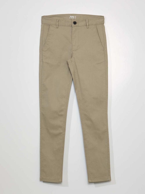 Pantaloni chino skinny stretch - L32 - Kiabi