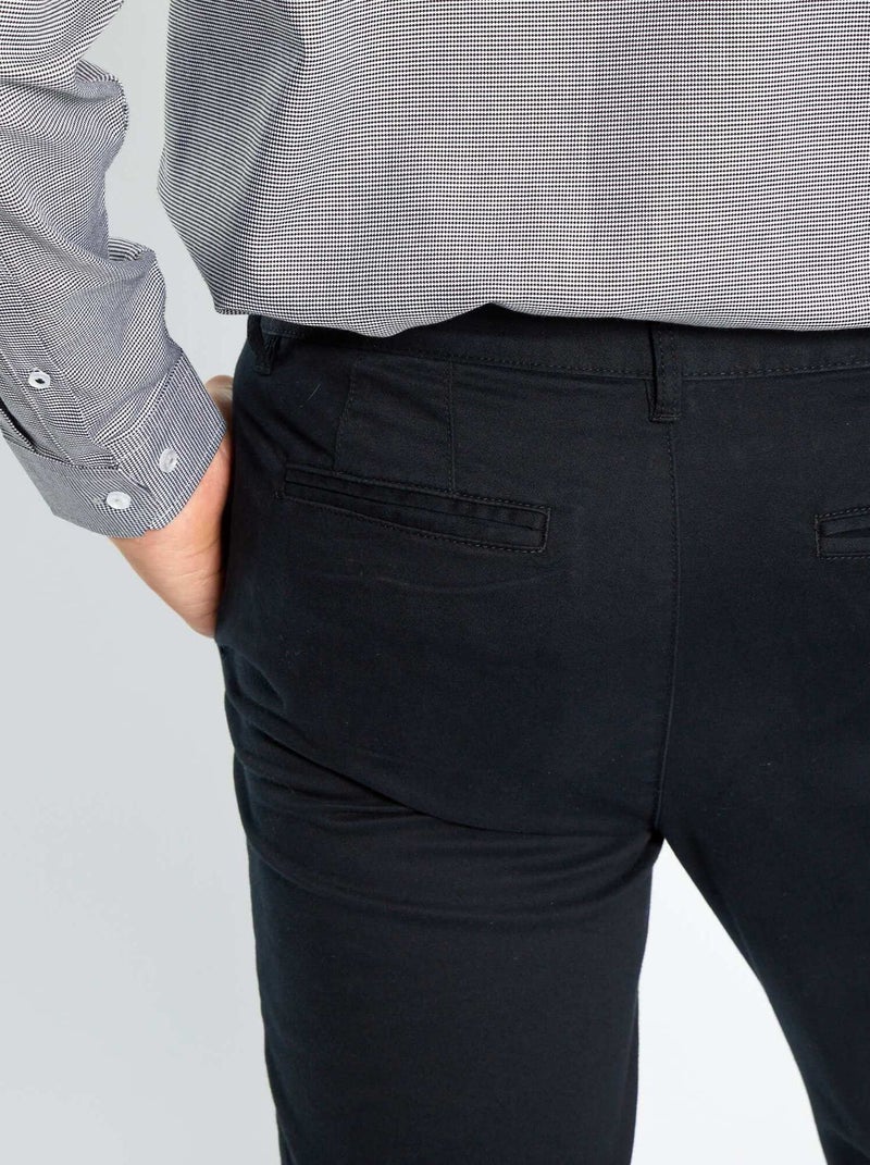 Pantaloni chino skinny stretch - L32 nero - Kiabi