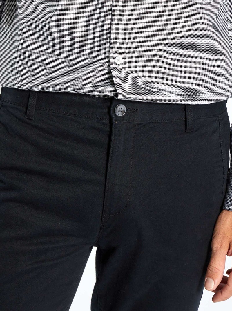 Pantaloni chino skinny stretch - L32 nero - Kiabi