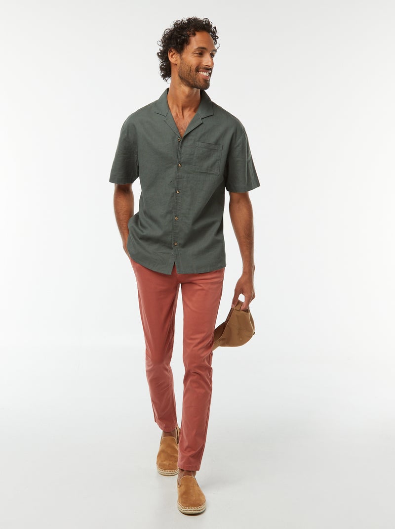 Pantaloni chino skinny stretch - L32 Rosa - Kiabi
