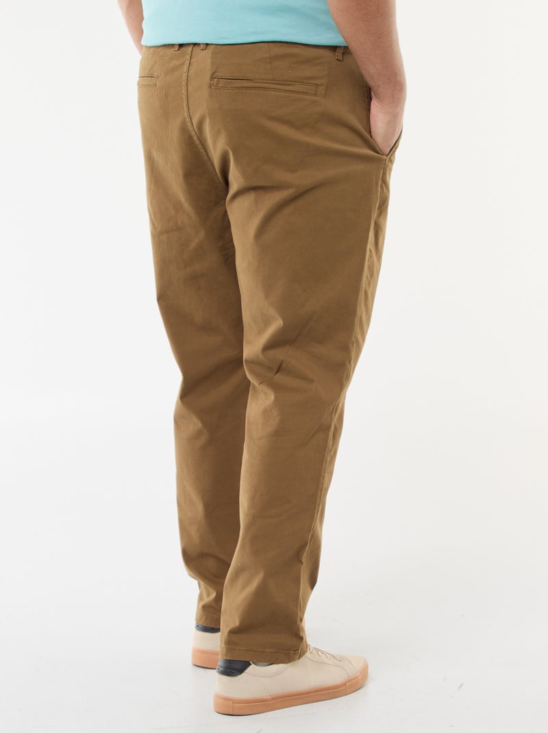 Pantaloni chino slim - L32 Marrone - Kiabi