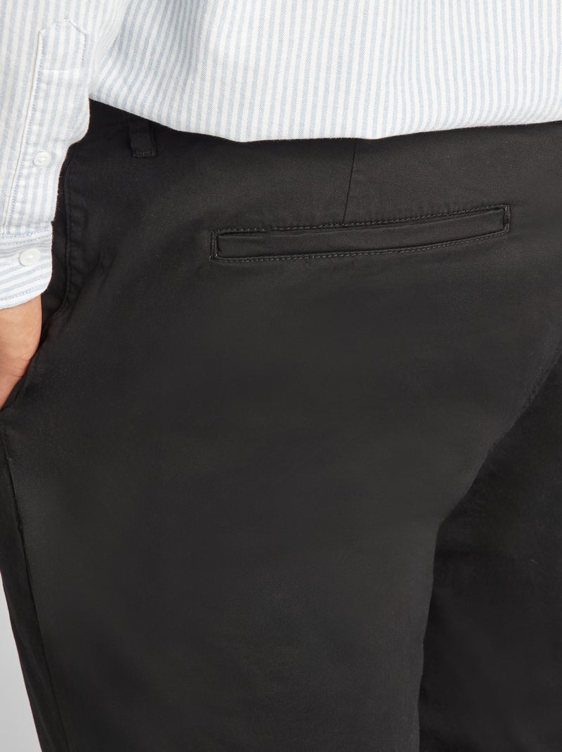 Pantaloni chino slim - L32 nero - Kiabi